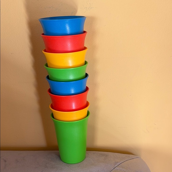 Colorful Tupperware Stackable Plastic Cups - Picture 7 of 7